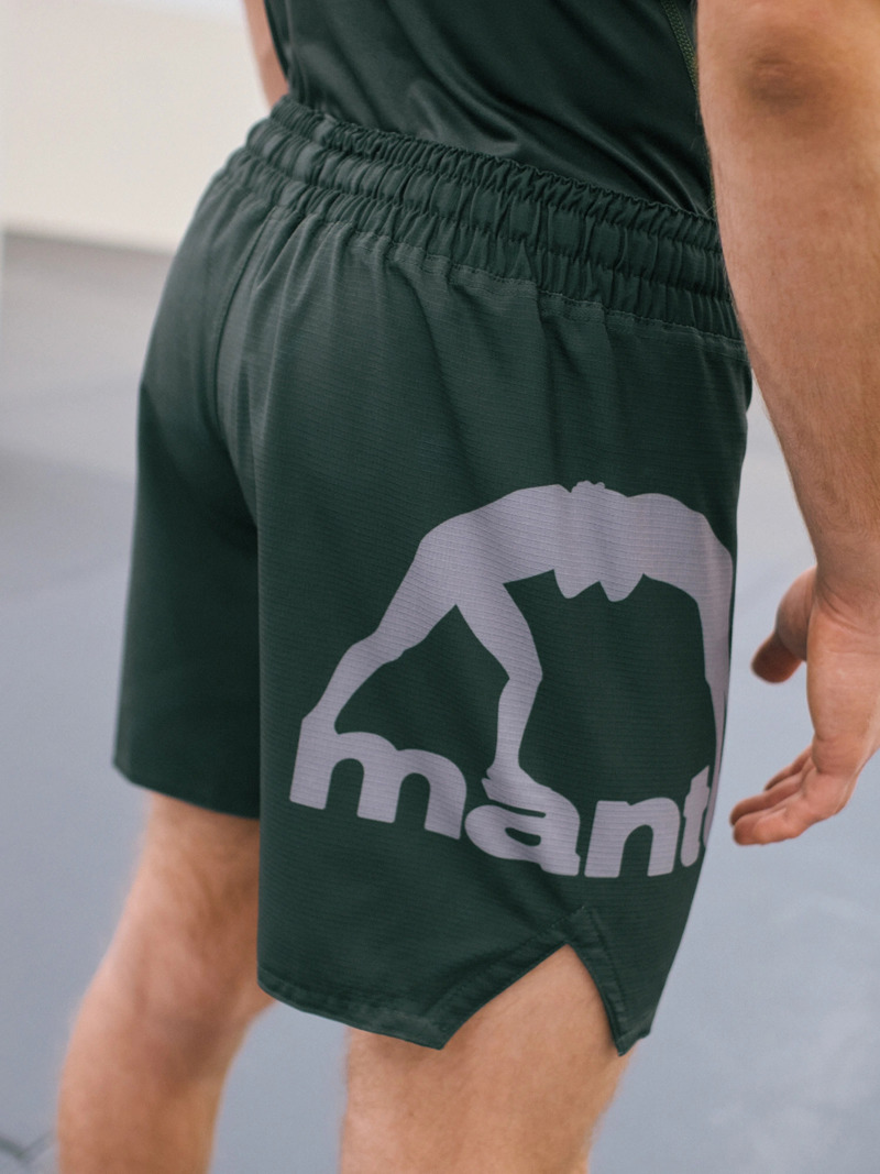 MANTO LOGO DUAL FIGHT SHORTS-green